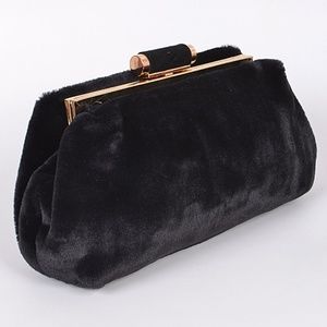 Black Faux Fur Clutch Bag Clearance 💥⏳💥